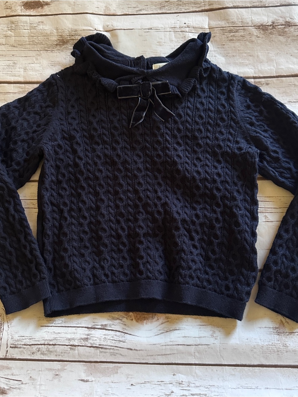 next Navy Cable-Knit Sweater